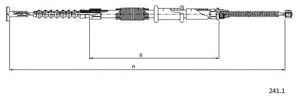 CABOR 241.1 Cable, parking brake